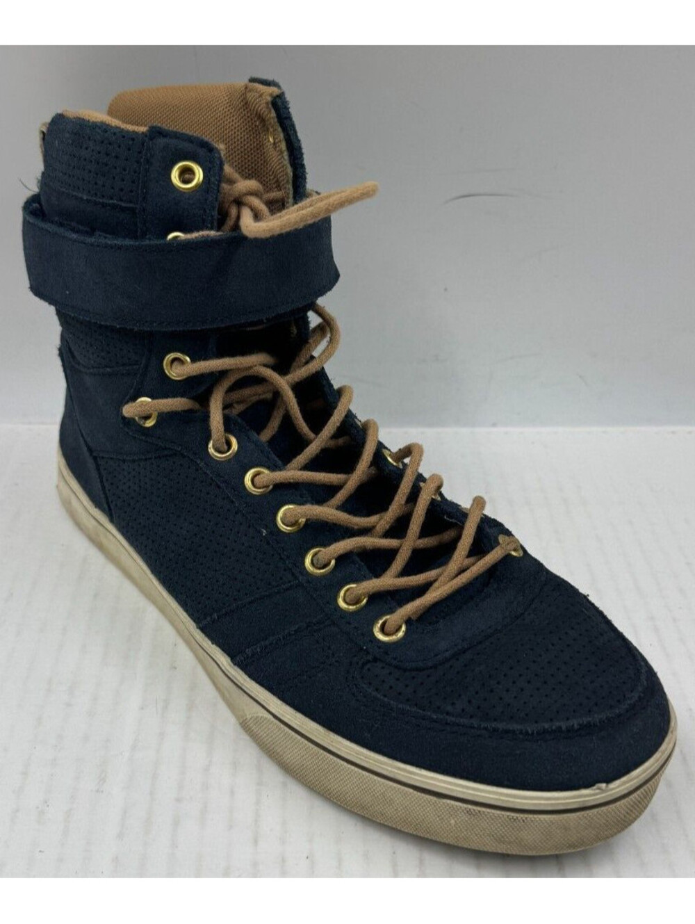 Radii Moon Walker Sneaker Men's Size 9.5 Navy  Suede High Top Shoes FM1022